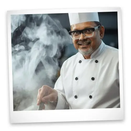 Chef cozinhando